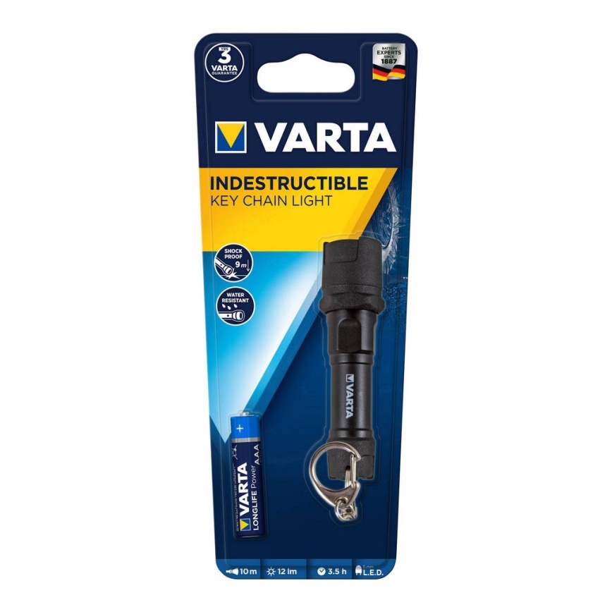 Varta 16701101421 - Torcia LED INDESTRUCTIBLE KEY CHAIN LIGHT LED/1xAAA