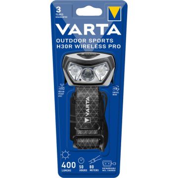 Varta 18650101401 - Lampada frontale ricaricabile a LED Dimmerabile OUTDOOR SPORTS LED/5V 1800mAh IPX7