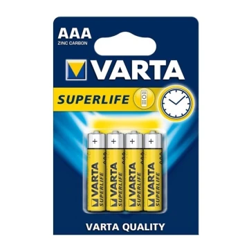Varta 2003 - 4 pz Batteria a zinco-carbone SUPERLIFE AAA 1,5V