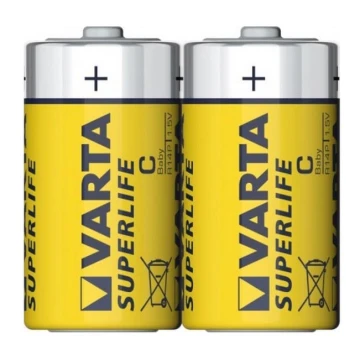 Varta 2014 - 2 pz Batteria a zinco-carbone SUPERLIFE C 1,5V