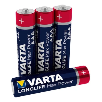 Varta 4703101404 - 4 pz Batteria alcalina LONGLIFE AAA 1,5V