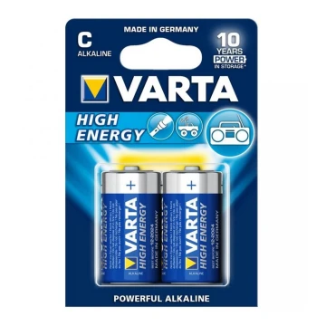 Varta 4914 - 2 pz Batteria alcalina HIGH ENERGY C 1,5V