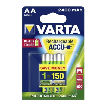 Varta 56706 - 2 pz Batterie ricaricabili ACCU AA NiMH/2100mAh/1,2V