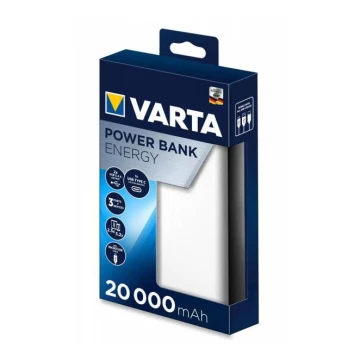 Varta 57978101111  - Power Bank ENERGY 20000mAh/2x2,4V bianco