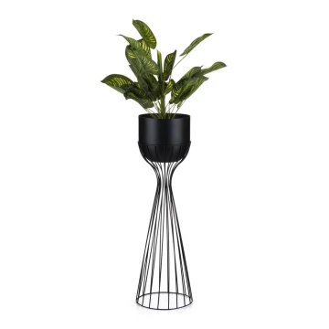 Vaso da fiori in metallo LOFT 68x20 cm nero