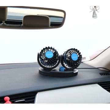 Ventilatore da cruscotto per auto con USB 3W/5V nero