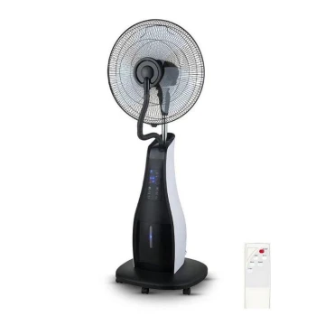 Ventilatore da pavimento con spruzzatore 80W/230V nero + TC