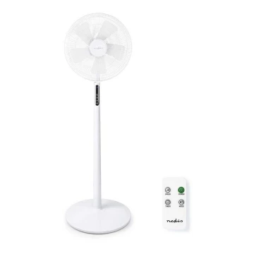 Ventilatore da pavimento con termometro e display LED 45W/230V+ RC