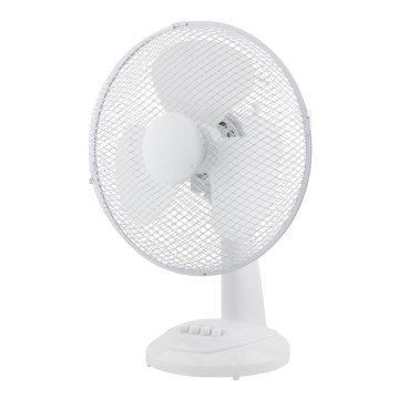 Ventilatore  da tavolo 30cm, bianco, 3 gradi di velocità, 40W