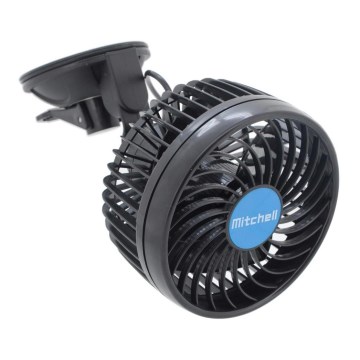 Ventilatore per auto su ventosa 4W/12V nero