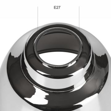 Vetro di ricambio MARIO E27 diametro 16 cm cromo