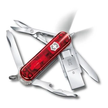 Victorinox - Coltello tascabile multifunzionale con chiavetta 6 cm/11 funzioni rosso