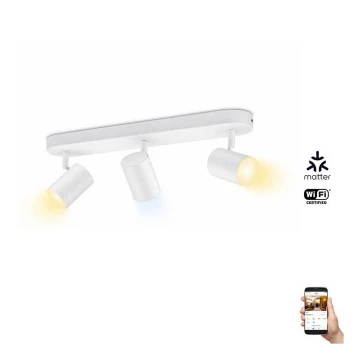 WiZ - Faretto LED dimmerabile IMAGEO 3xGU10/4,9W/230V 2700-6500K Wi-Fi CRI 90 bianco