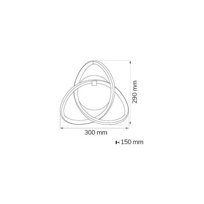 Wofi 4134.01.88.9000 - Applique a LED INDIGO LED/14W/230V