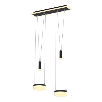 Wofi 6054-502 - Lampadario a sospensione con filo LED dimmerabile JESSE LED/21W/230V nero