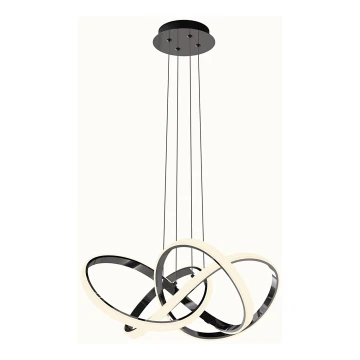 Wofi 6134-105L - Lampadario a sospensione con filo LED dimmerabile INDIGO LED/50W/230V cromo nero