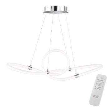 Wofi 6883.01.01.9100 - Lampadario LED dimmerabile su filo MIRA LED/40W/230V 3000-6000K + telecomando