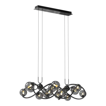 Wofi 7014-1405 - Lampadario LED a sospensione con filo NANCY 14xG9/3,5W/230V cromo nero