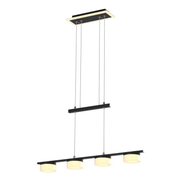 Wofi 7054-502 - Lampadario a sospensione con filo LED dimmerabile JESSE LED/21W/230V nero