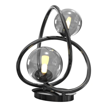 Wofi 8014-205 - Lampada da tavolo LED NANCY 2xG9/3,5W/230V cromo nero