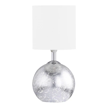 Wofi 8149.02.70.6006 - Lampada da tavolo CARMEN 1xE14/40W/230V + 1xG9/10W argento