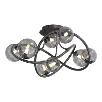 Wofi 9014-805 - Lampadario a plafone LED NANCY 8xG9/3,5W/230V cromo nero