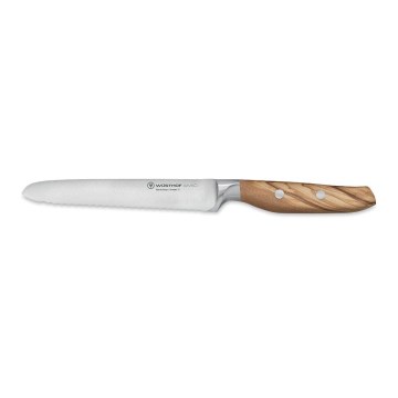 Wüsthof - Coltello da cucina per il pane AMICI 14 cm legno d'oliva