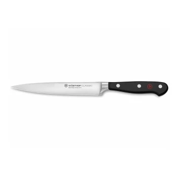 Wüsthof - Coltello da cucina per prosciutto CLASSIC 16 cm nero