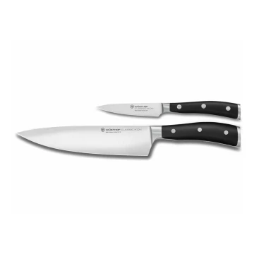 Wüsthof - Set di coltelli da cucina CLASSIC IKON 2 pezzi nero