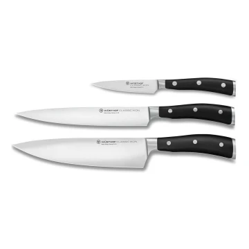 Wüsthof - Set di coltelli da cucina CLASSIC IKON 3 pz nero