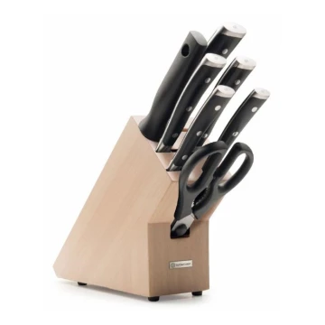 Wüsthof - Set di coltelli da cucina con supporto CLASSIC IKON 8 pezzi faggio