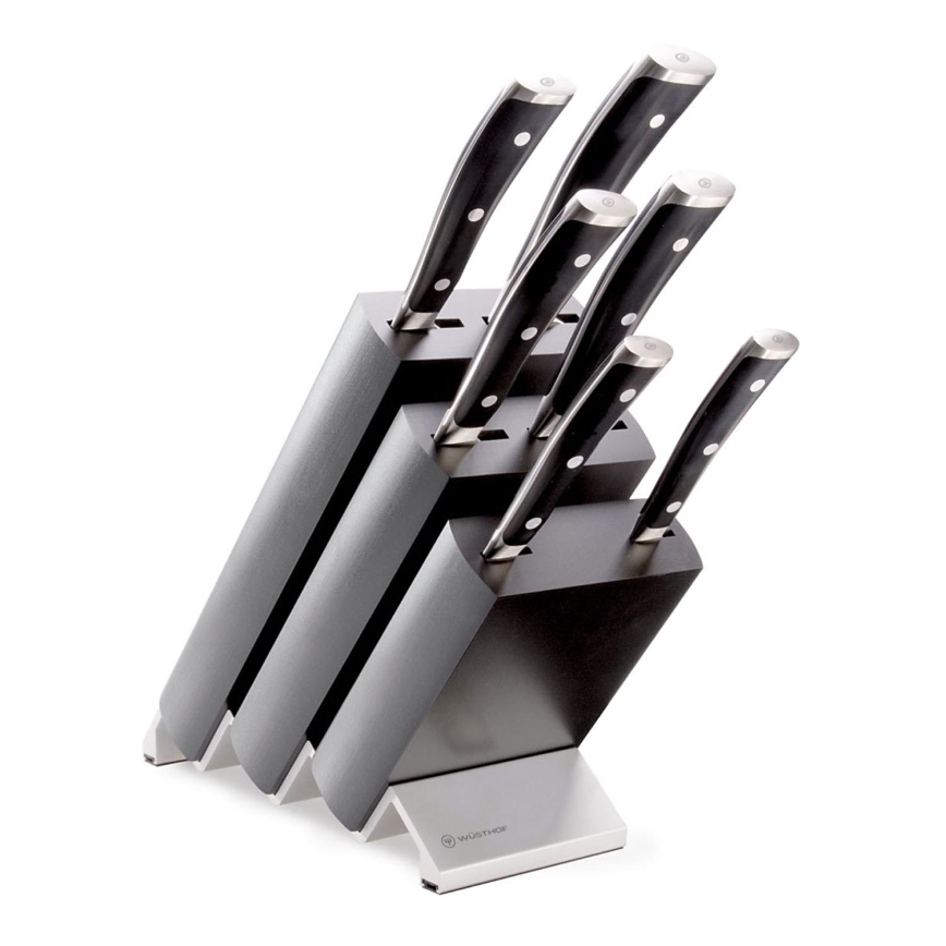 Wüsthof - Set di coltelli da cucina in un supporto CLASSIC IKON 7 pz nero