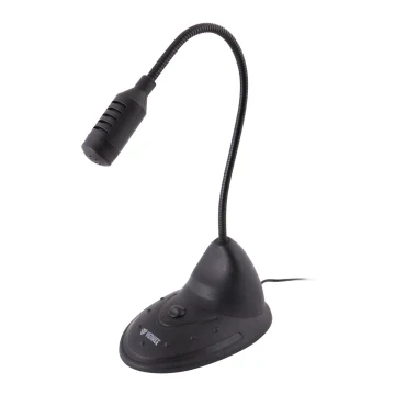 Yenkee - Microfono da tavolo per PC 1,5V nero