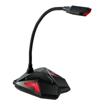 Yenkee - Microfono USB da gioco LED 5V nero/rosso