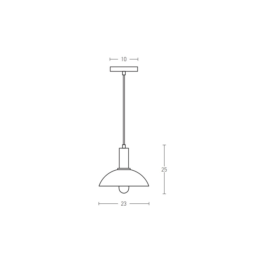 Zambelis 180052 - Lampadario a sospensione con filo 1xE27/40W/230V nero