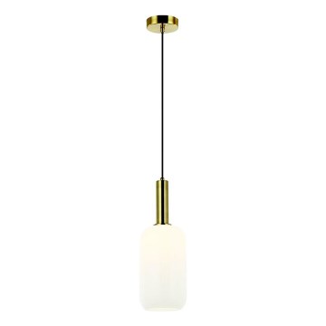 Zambelis 22070 - Lampadario a sospensione con filo 1xE27/40W/230V diametro 15 cm oro