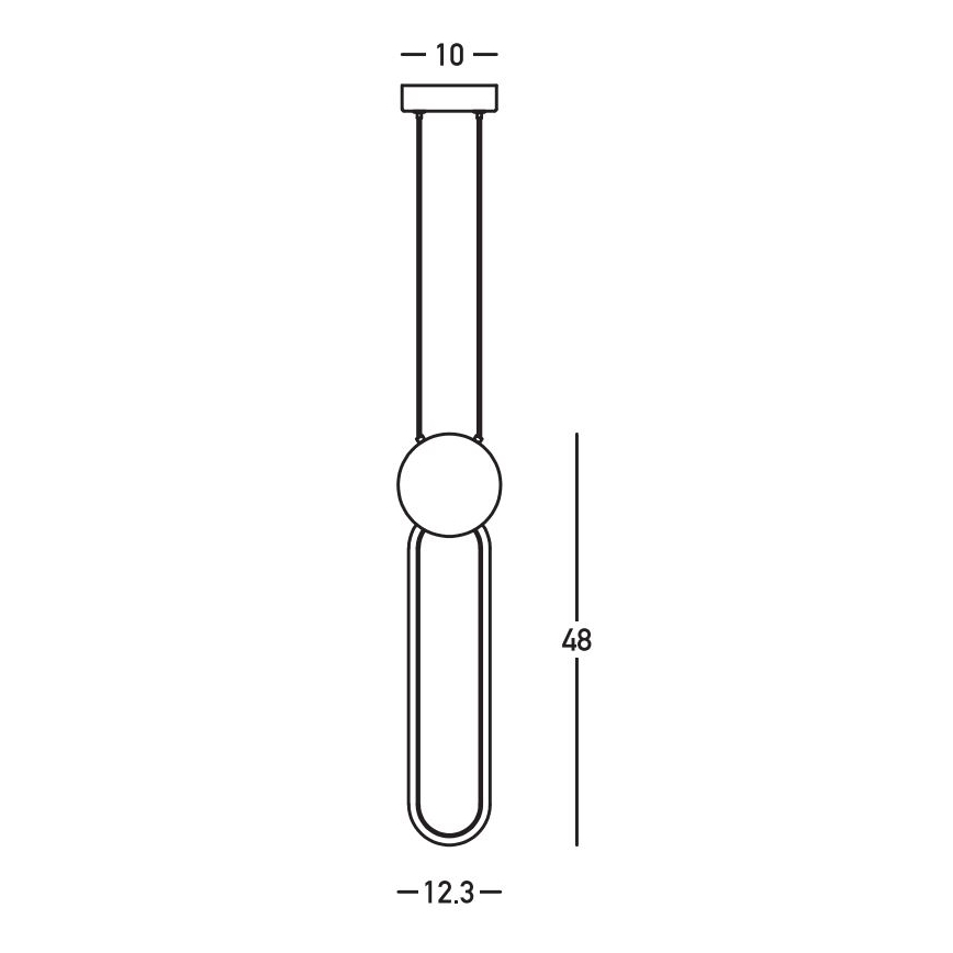 Zambelis 23100 - Lampadario a sospensione con filo LED dimmerabile LED/13W/230V 3000K oro