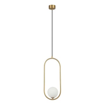 Zambelis 23135 - Lampadario a sospensione con filo 1xG9/7W/230V 12x20 cm oro