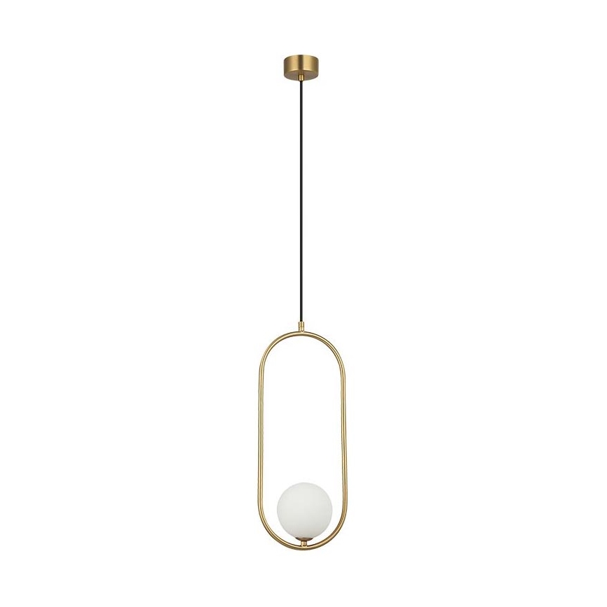 Zambelis 23135 - Lampadario a sospensione con filo 1xG9/7W/230V 12x20 cm oro