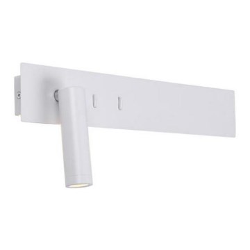 Zambelis H52 - Applique a LED LED/3W + LED/10W/230V bianco