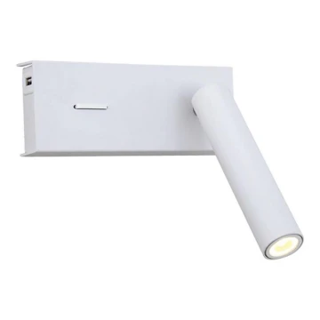 Zambelis H74 - Applique a LED LED/3W/230V USB bianco