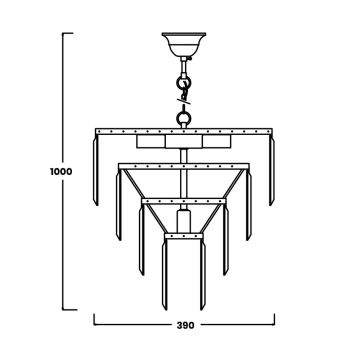 Zuma Line - Lampadario a sospensione con catena 5xE14/40W/230V