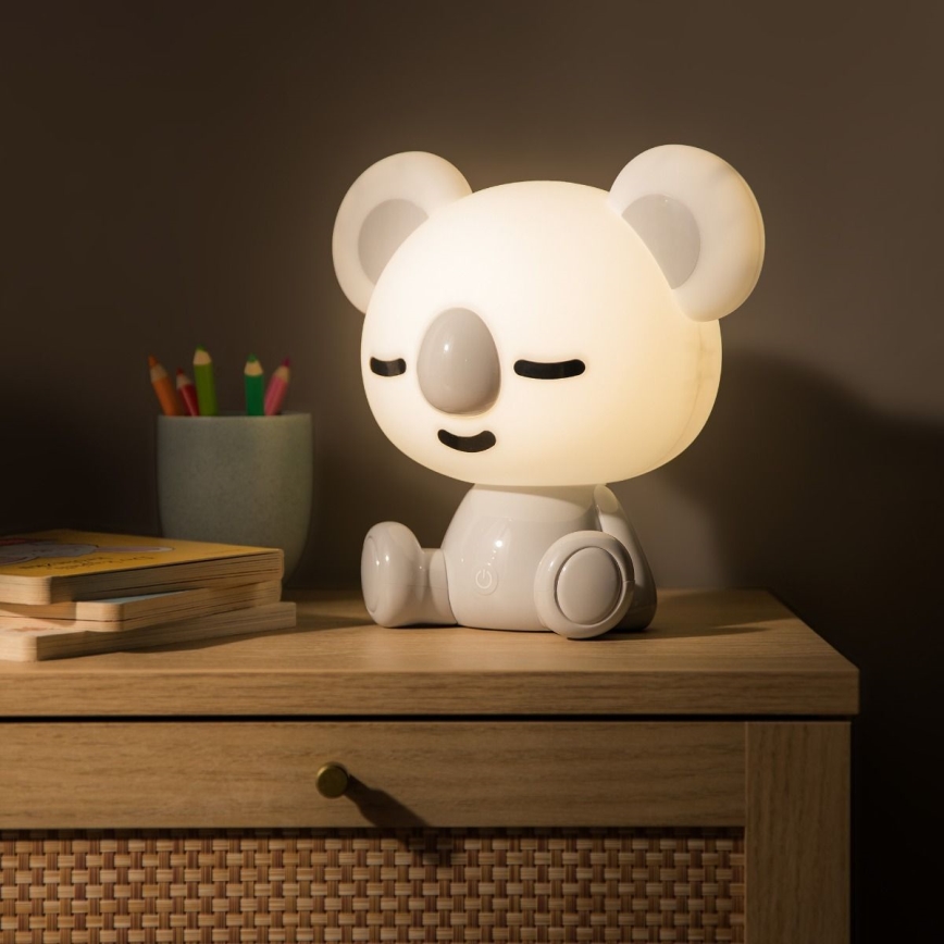 Zuma Line KDR-611-GR - Lampada da tavolo a LED per bambini KOALA LED/3W/230V	koala grigio