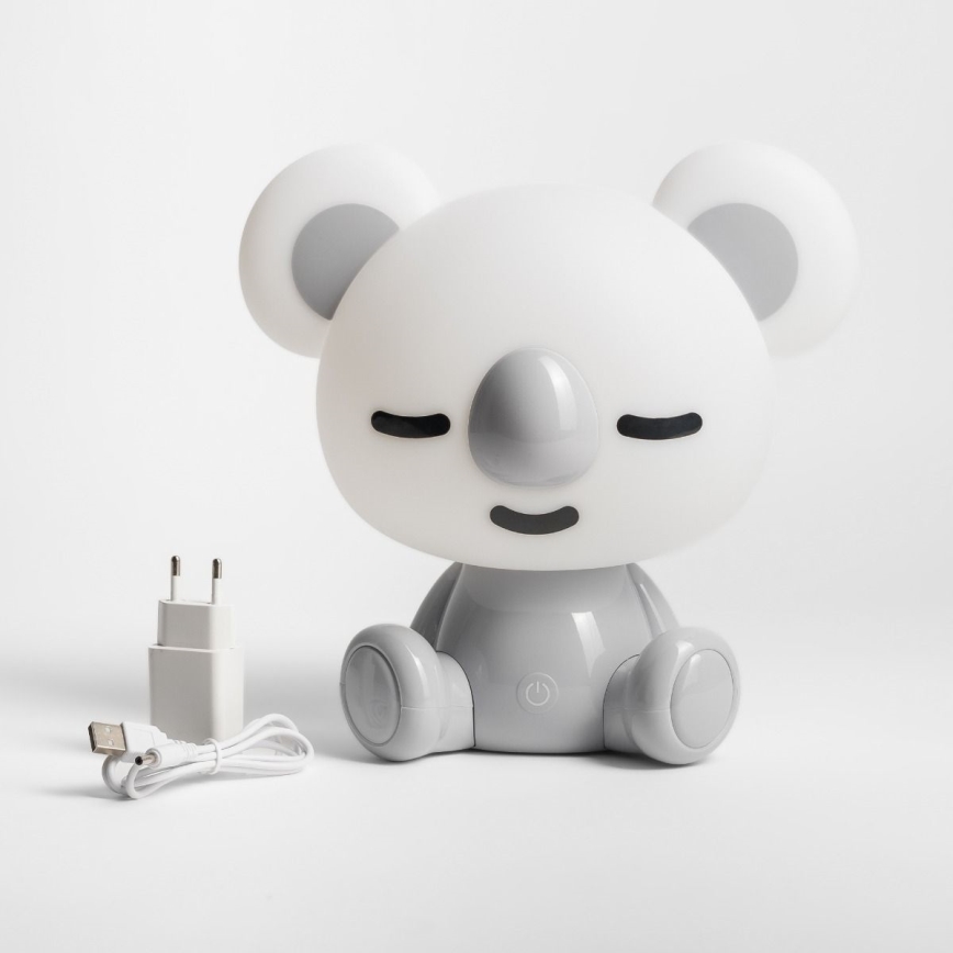 Zuma Line KDR-611-GR - Lampada da tavolo a LED per bambini KOALA LED/3W/230V	koala grigio