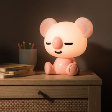 Zuma Line KDR-611-PK - Lampada da tavolo a LED per bambini KOALA LED/3W/230V	koala rosa