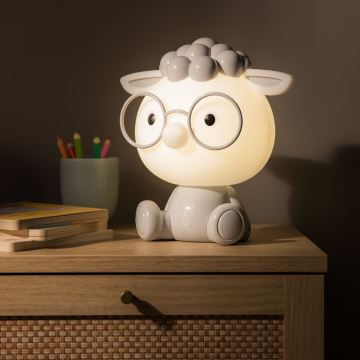 Zuma Line KDR-612-GR - Lampada da tavolo touch per bambini SHEEP LED/3W/230V	pecora grigia