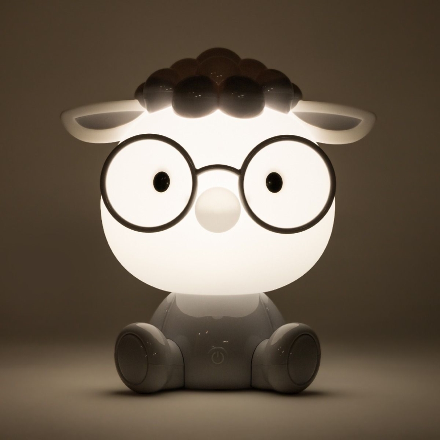 Zuma Line KDR-612-GR - Lampada da tavolo touch per bambini SHEEP LED/3W/230V	pecora grigia