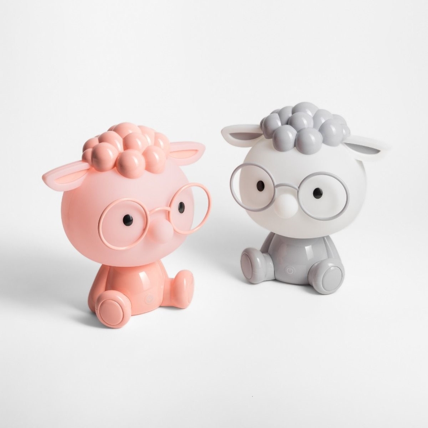 Zuma Line KDR-612-PK - Lampada da tavolo touch per bambini SHEEP LED/3W/230V	pecora rosa