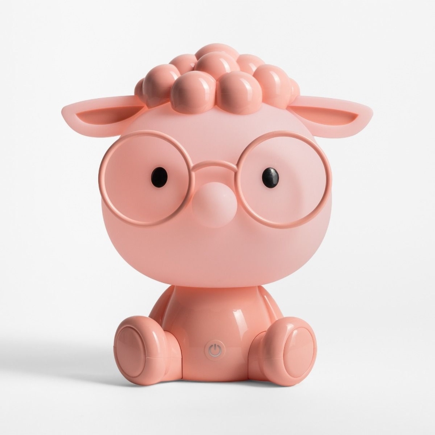 Zuma Line KDR-612-PK - Lampada da tavolo touch per bambini SHEEP LED/3W/230V	pecora rosa