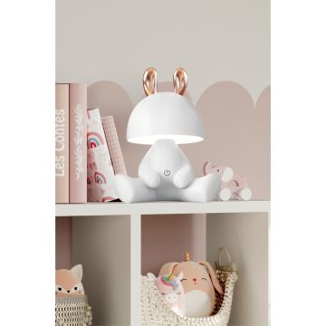 Zuma Line KDR-6301-WH - Lampada da tavolo a LED per bambini BUNNY LED/3W/230V	lepre bianca